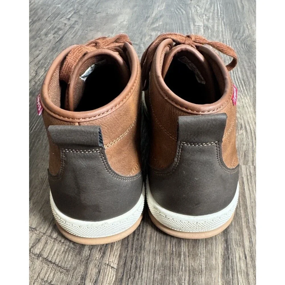 Levi's Brown Synthetic Lace-Up Ankle Boots Men's US 12 EU 46.5 UK 11 51883309H